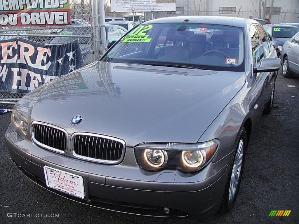 2002 7 Series 745i Sedan - Titanium Grey Metallic / Black photo #2