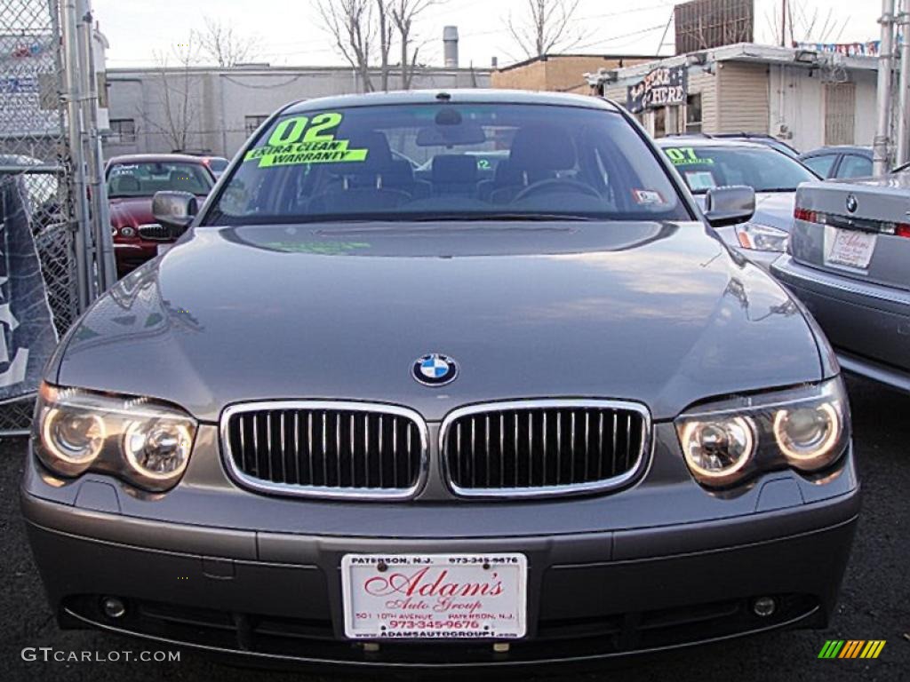 2002 7 Series 745i Sedan - Titanium Grey Metallic / Black photo #8