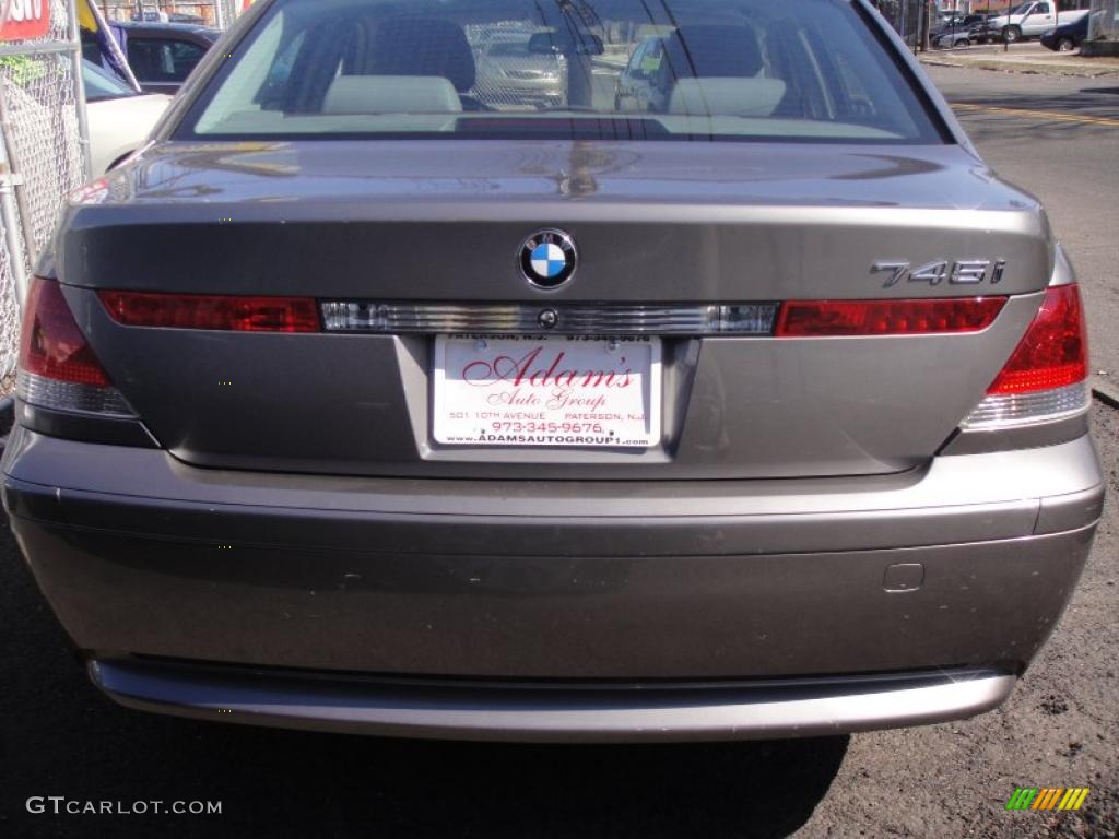 2002 7 Series 745i Sedan - Titanium Grey Metallic / Black photo #9