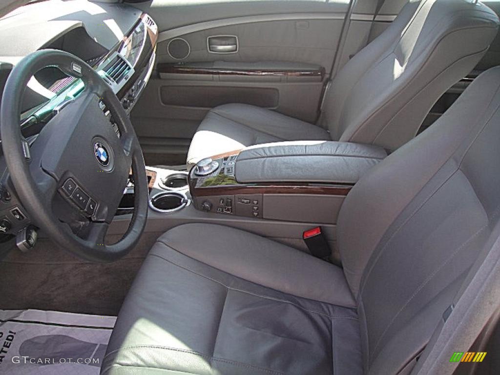 2002 7 Series 745i Sedan - Titanium Grey Metallic / Black photo #10