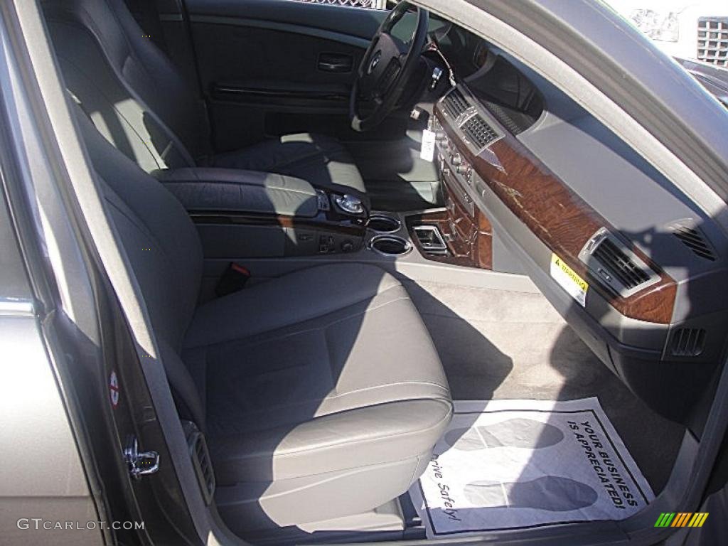 2002 7 Series 745i Sedan - Titanium Grey Metallic / Black photo #11