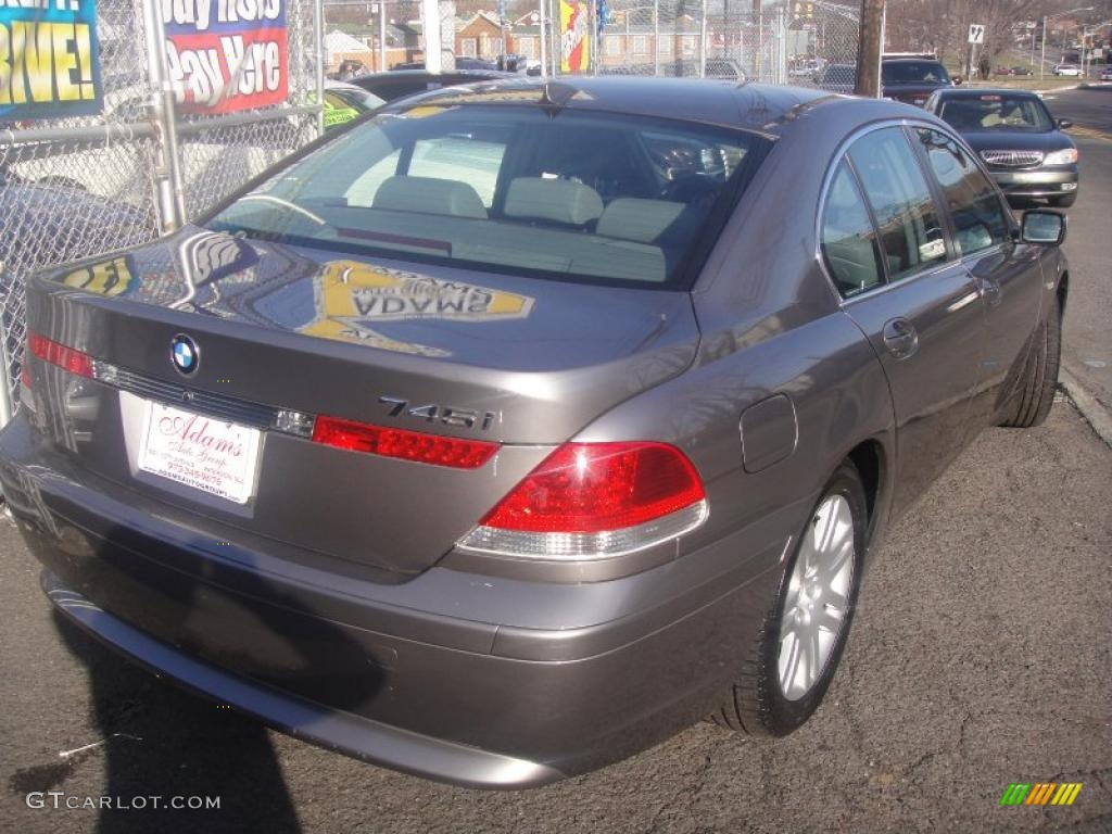 2002 7 Series 745i Sedan - Titanium Grey Metallic / Black photo #20