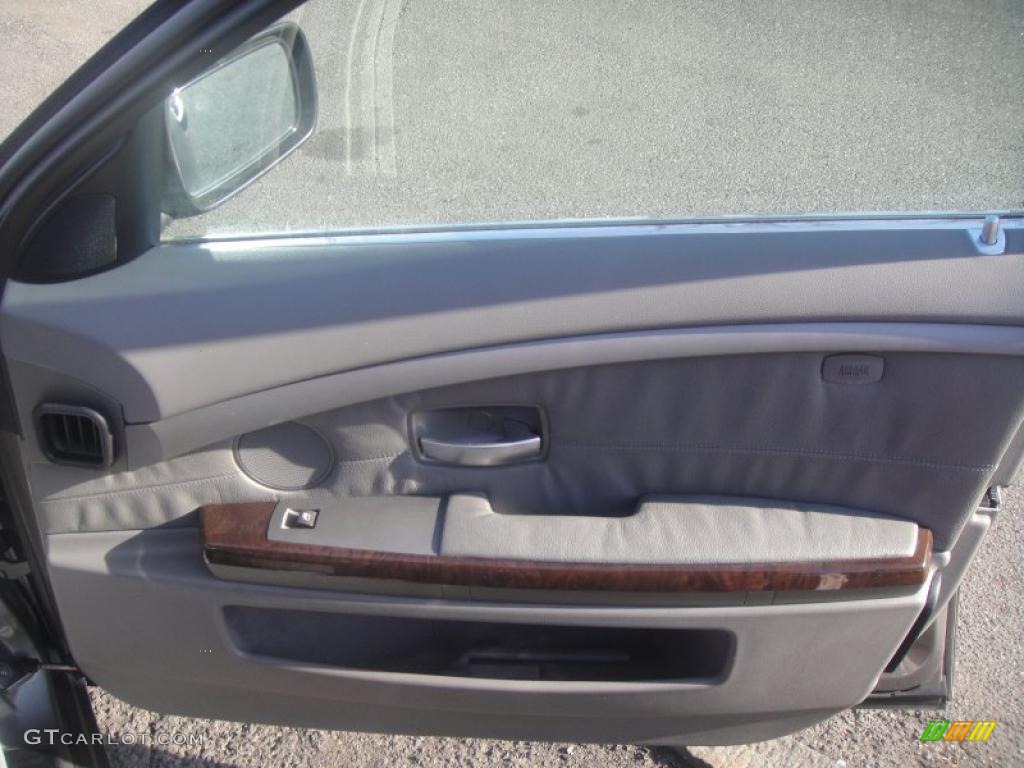 2002 7 Series 745i Sedan - Titanium Grey Metallic / Black photo #21