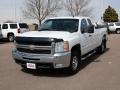 2007 Summit White Chevrolet Silverado 2500HD LT Extended Cab 4x4  photo #2