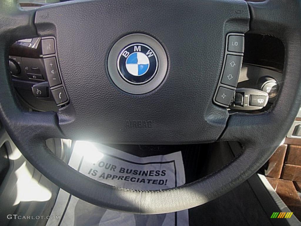 2002 7 Series 745i Sedan - Titanium Grey Metallic / Black photo #26