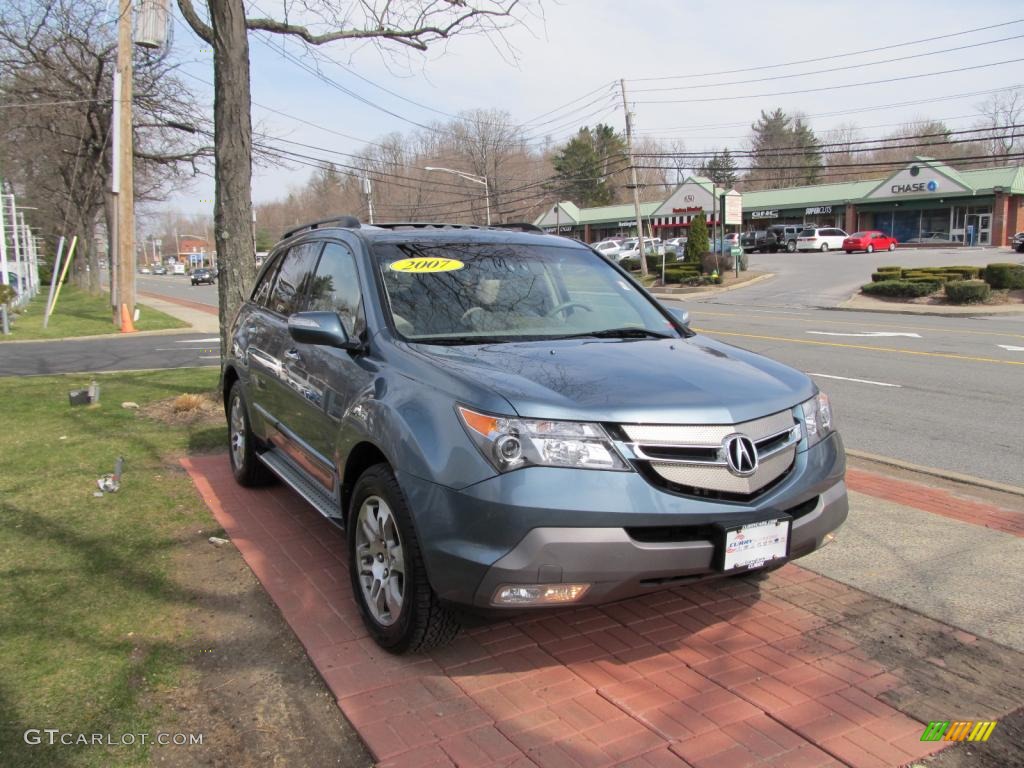 2007 MDX Technology - Steel Blue Metallic / Taupe photo #3