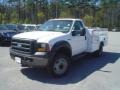 Oxford White 2007 Ford F450 Super Duty XL Regular Cab Chassis Utility