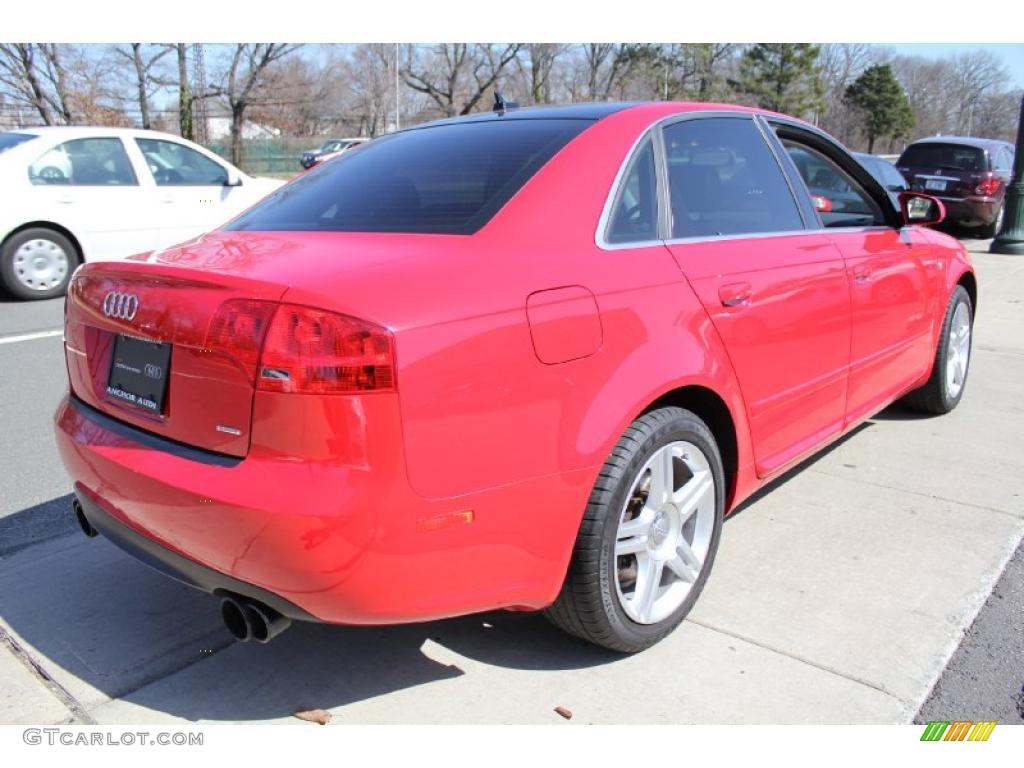 2008 A4 2.0T quattro Sedan - Brilliant Red / Black photo #5