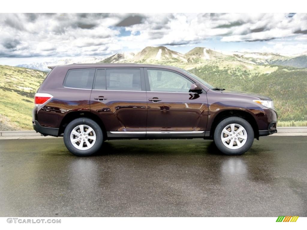 Sizzling Crimson Mica 2011 Toyota Highlander V6 4WD Exterior Photo #46958373