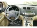 Sand Beige 2011 Toyota Highlander V6 4WD Dashboard