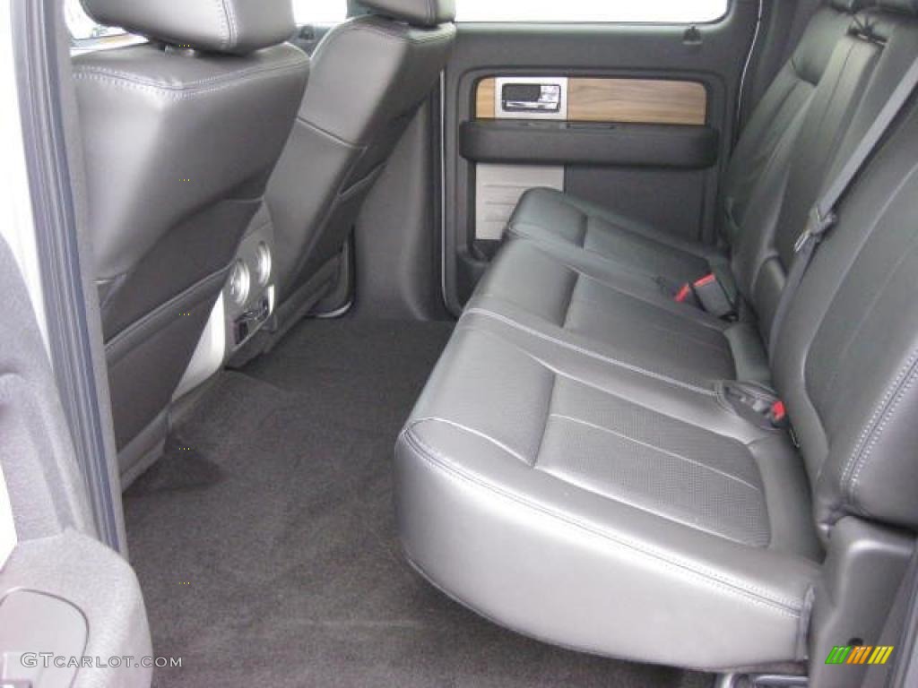 Black Interior 2011 Ford F150 Lariat SuperCrew 4x4 Photo #46959210