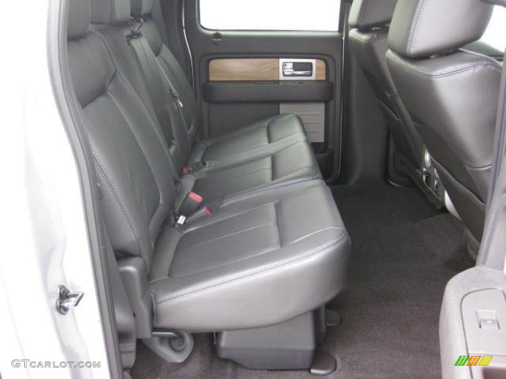 Black Interior 2011 Ford F150 Lariat SuperCrew 4x4 Photo #46959297