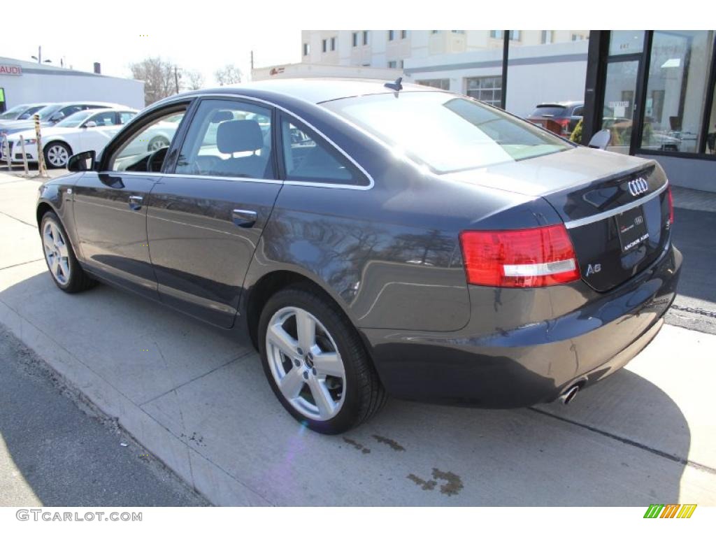 2008 A6 3.2 quattro Sedan - Oyster Grey Metallic / Black photo #3