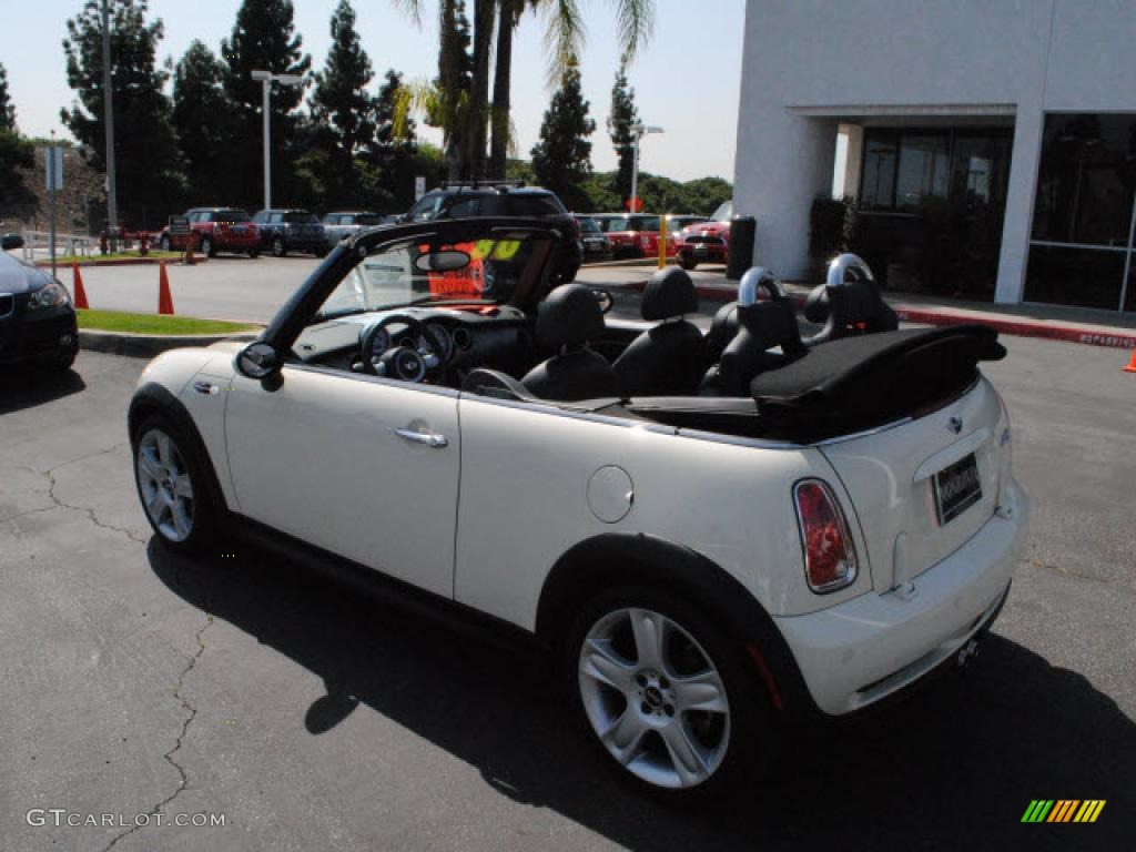2008 Cooper S Convertible - Pepper White / Space Gray/Panther Black photo #12