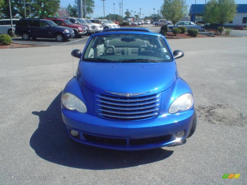 2006 PT Cruiser Touring Convertible - Electric Blue Pearl / Pastel Slate Gray photo #2