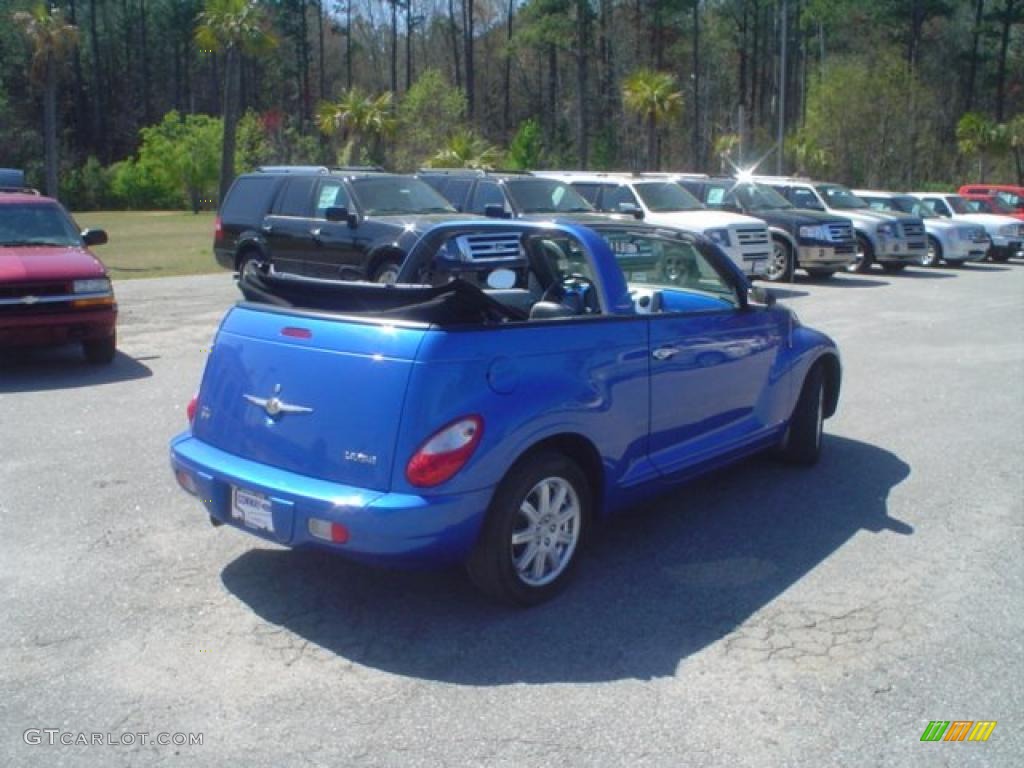 2006 PT Cruiser Touring Convertible - Electric Blue Pearl / Pastel Slate Gray photo #5