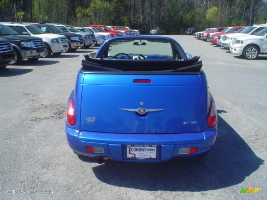 2006 PT Cruiser Touring Convertible - Electric Blue Pearl / Pastel Slate Gray photo #6