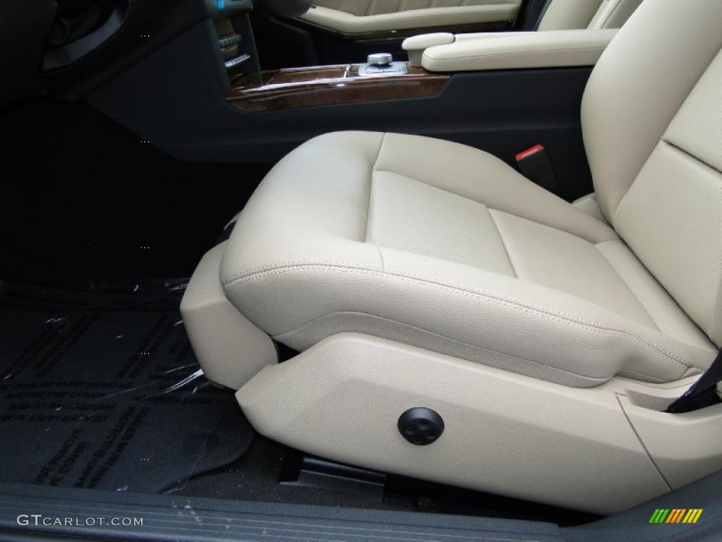 2011 E 350 Sedan - Quartz Blue Metallic / Almond/Black photo #17