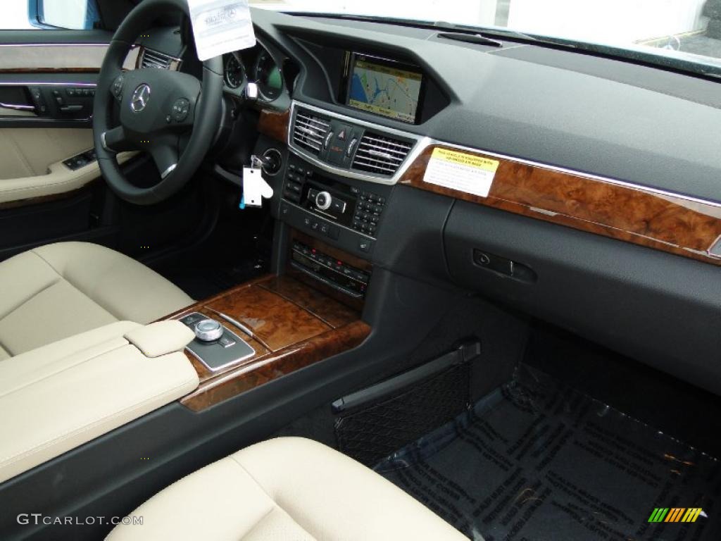 2011 Mercedes-Benz E 350 Sedan Almond/Black Dashboard Photo #46961601
