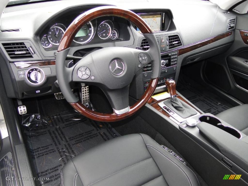 Black Interior 2011 Mercedes-Benz E 350 Coupe Photo #46962159