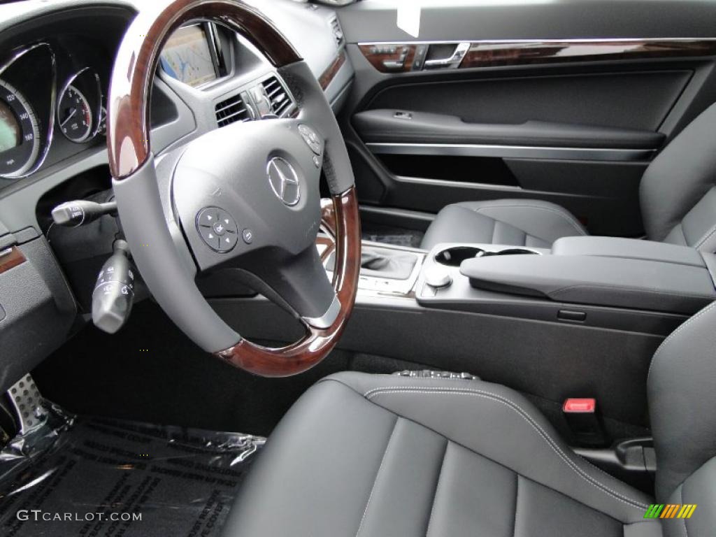 Black Interior 2011 Mercedes-Benz E 350 Coupe Photo #46962327