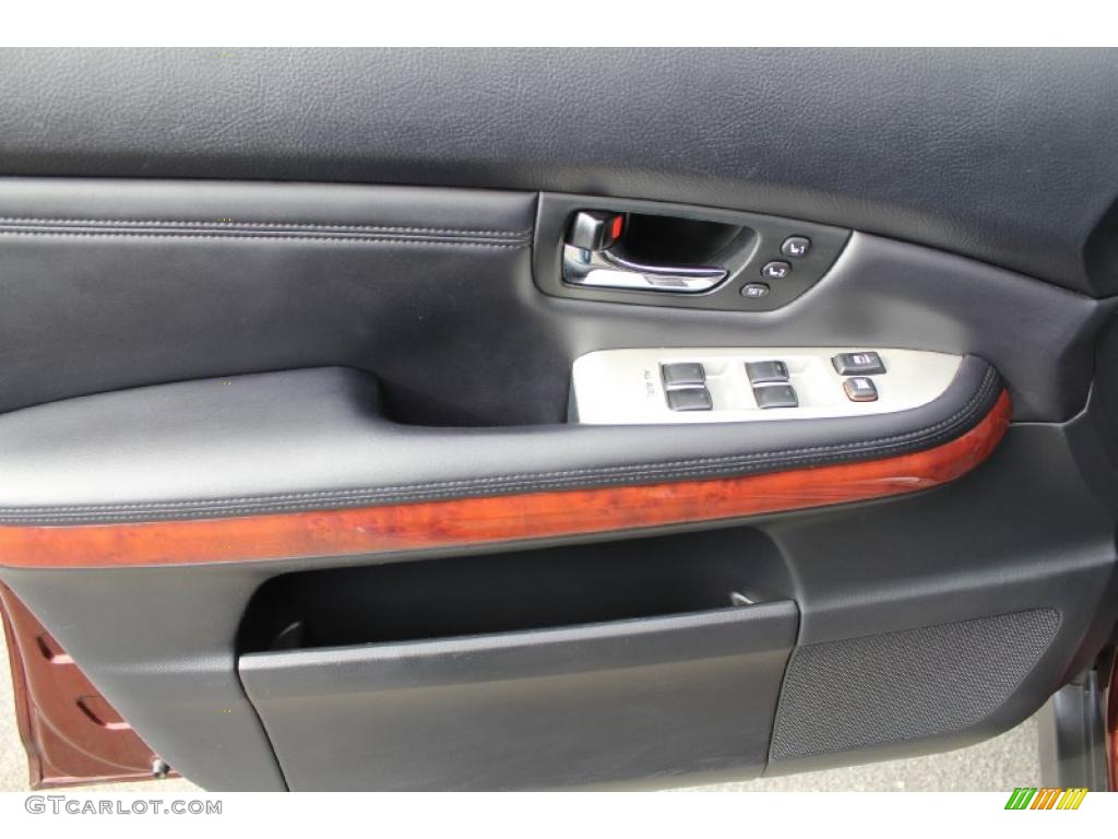 2008 Lexus RX 350 AWD Black Door Panel Photo #46962351