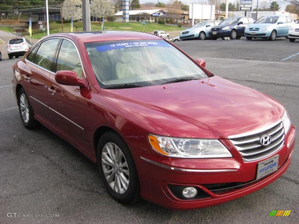 2011 Azera GLS - Venetian Red Pearl / Beige photo #4