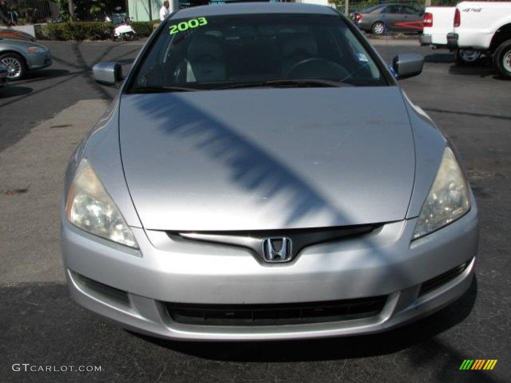 2003 Accord LX V6 Coupe - Satin Silver Metallic / Gray photo #3