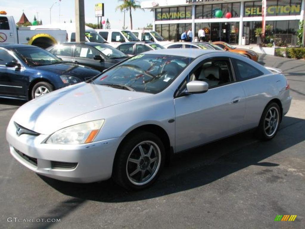 2003 Accord LX V6 Coupe - Satin Silver Metallic / Gray photo #5