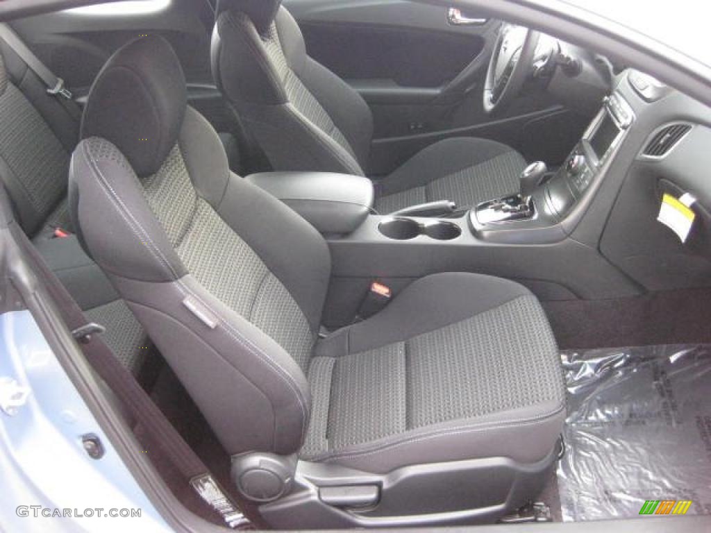 Black Cloth Interior 2011 Hyundai Genesis Coupe 2.0T Premium Photo #46962990