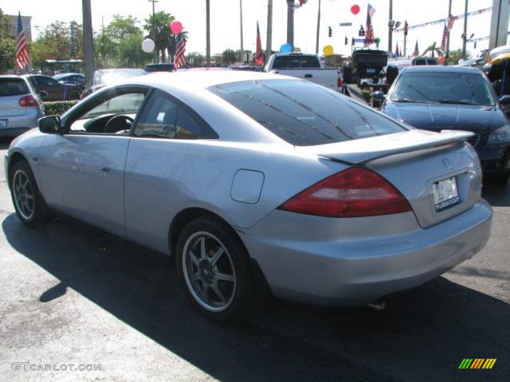 2003 Accord LX V6 Coupe - Satin Silver Metallic / Gray photo #7