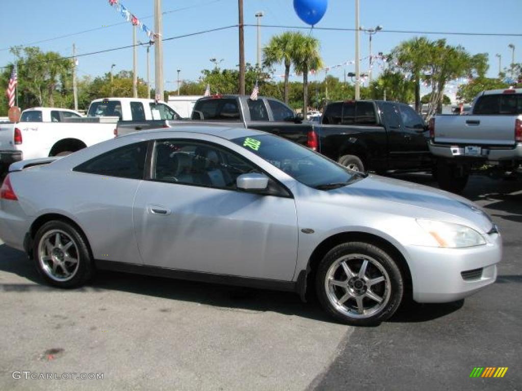 2003 Accord LX V6 Coupe - Satin Silver Metallic / Gray photo #12