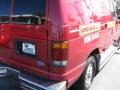 1994 Electric Current Red Metallic Ford Econoline E150 Cargo Van  photo #11