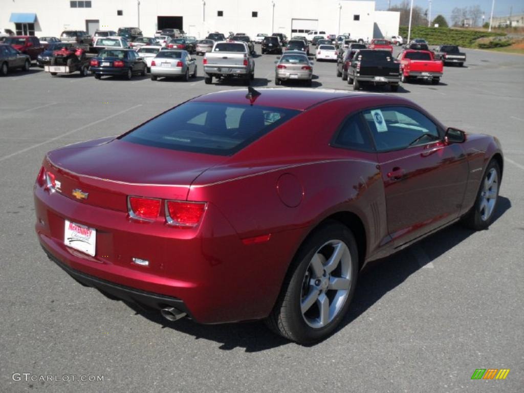 2011 Camaro LT Coupe - Red Jewel Metallic / Beige photo #4