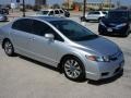 2009 Alabaster Silver Metallic Honda Civic EX Sedan  photo #6