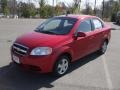 2011 Sport Red Chevrolet Aveo LT Sedan  photo #1