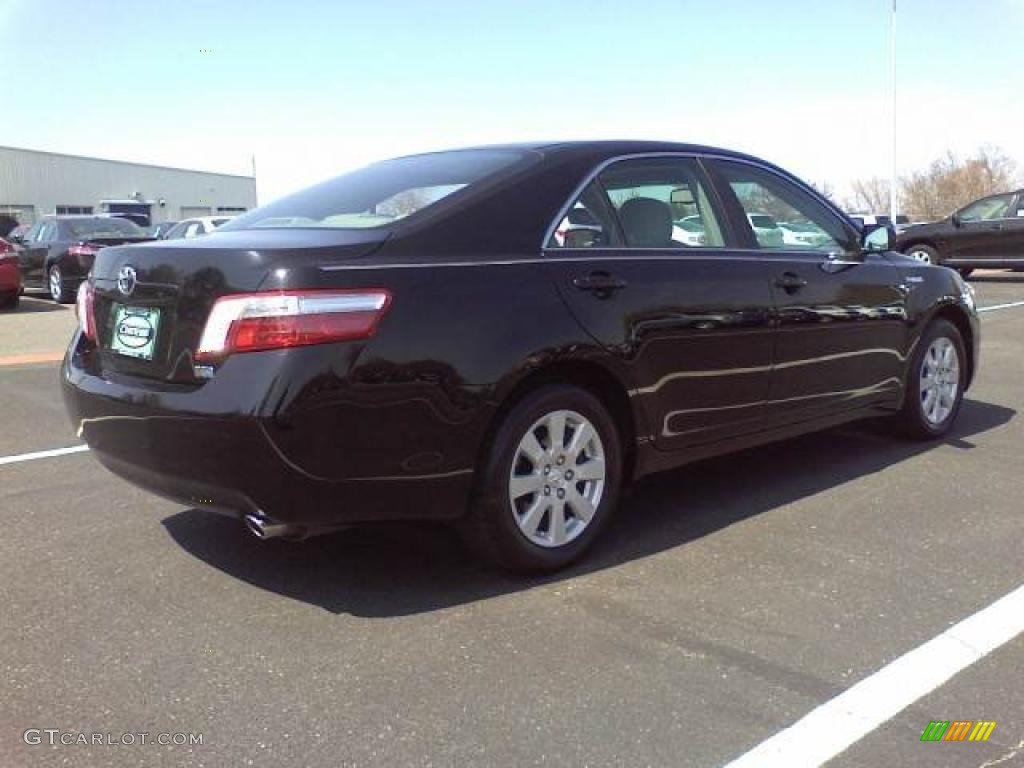 2008 Camry Hybrid - Black / Ash photo #16