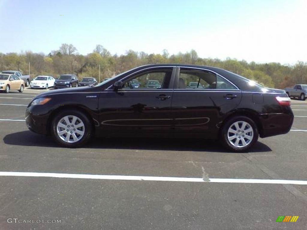 2008 Camry Hybrid - Black / Ash photo #18