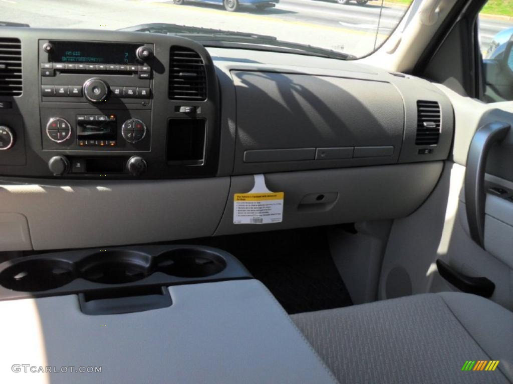 2011 Sierra 1500 SLE Extended Cab 4x4 - Pure Silver Metallic / Light Titanium/Ebony photo #14