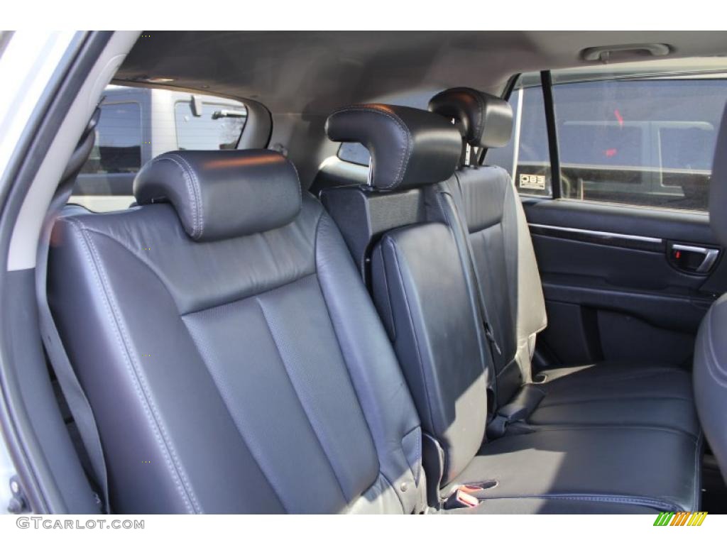 Black Interior 2009 Hyundai Santa Fe Limited Photo #46965762