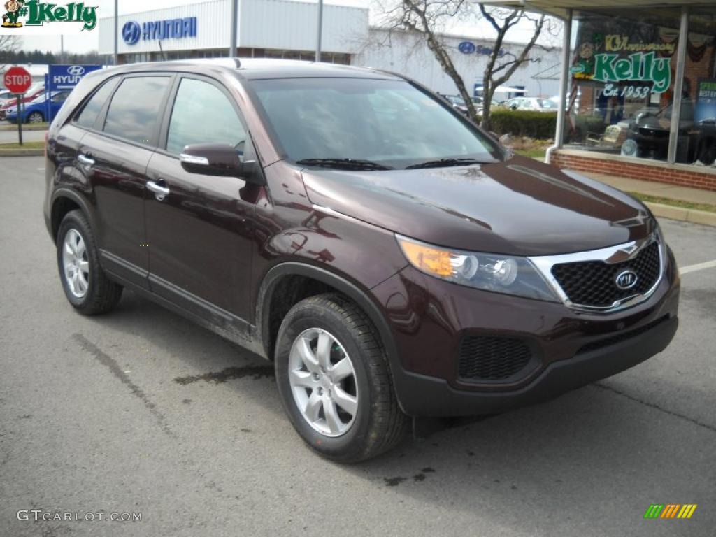 Dark Cherry Kia Sorento