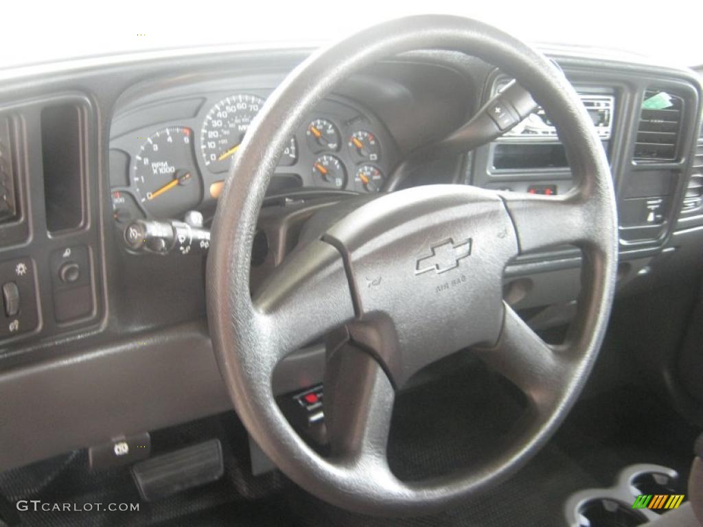 2007 Chevrolet Silverado 3500HD Classic Regular Cab Chassis Dark Charcoal Steering Wheel Photo #46967808