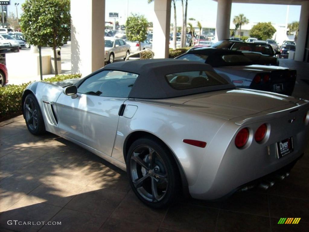 2011 Corvette Grand Sport Convertible - Blade Silver Metallic / Titanium Gray photo #3