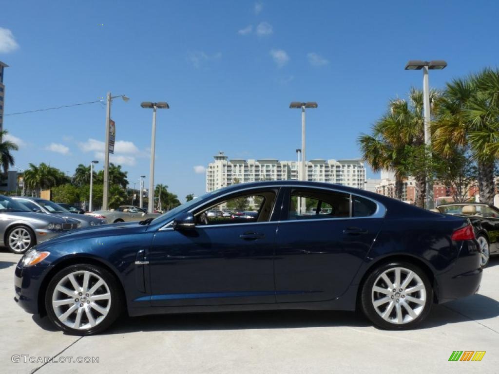 Indigo Blue Metallic 2010 Jaguar XF Sport Sedan Exterior Photo #46968795