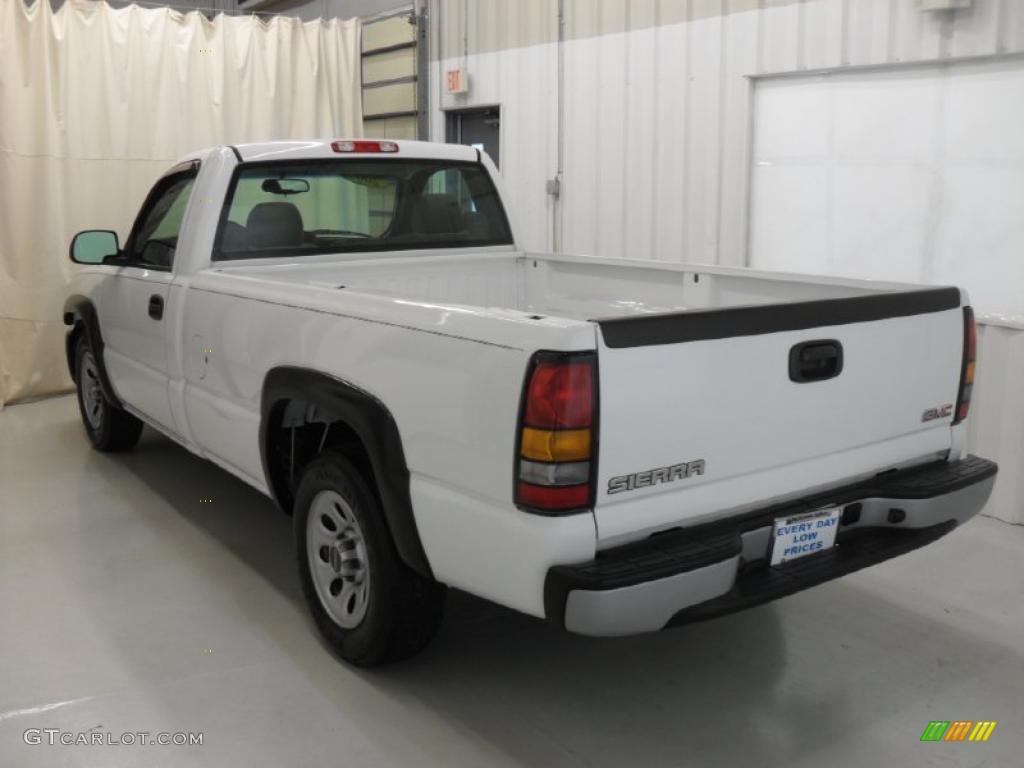 2007 Sierra 1500 Classic SL Regular Cab - Summit White / Dark Titanium photo #2