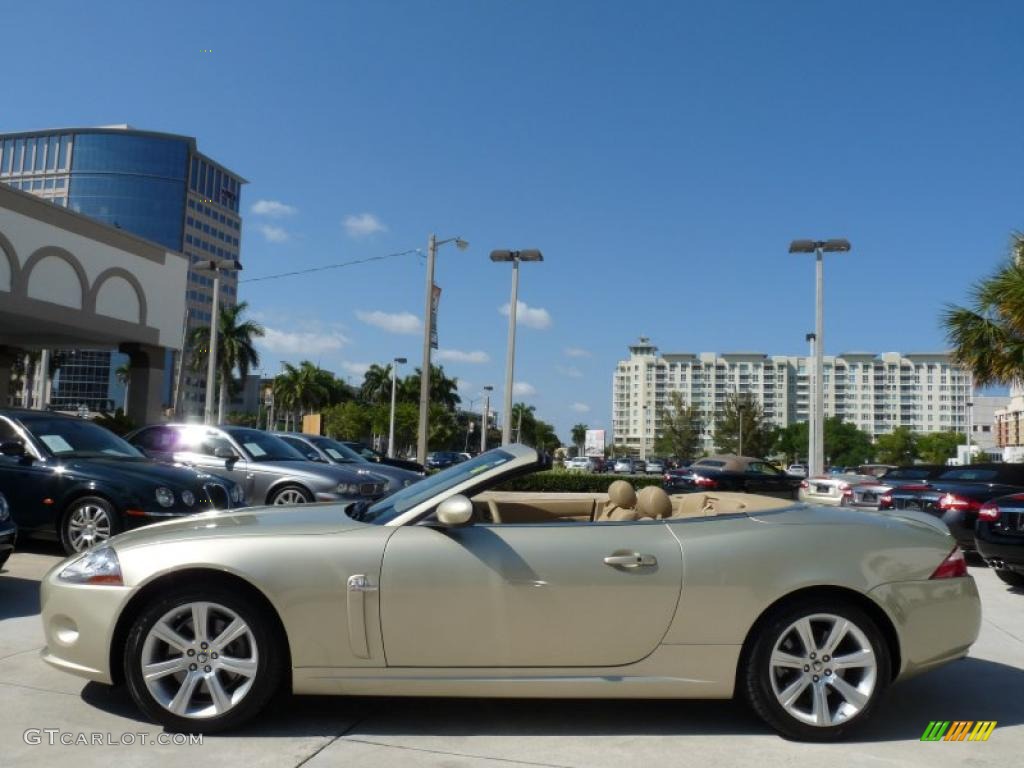 Winter Gold Metallic 2008 Jaguar XK XK8 Convertible Exterior Photo #46969287