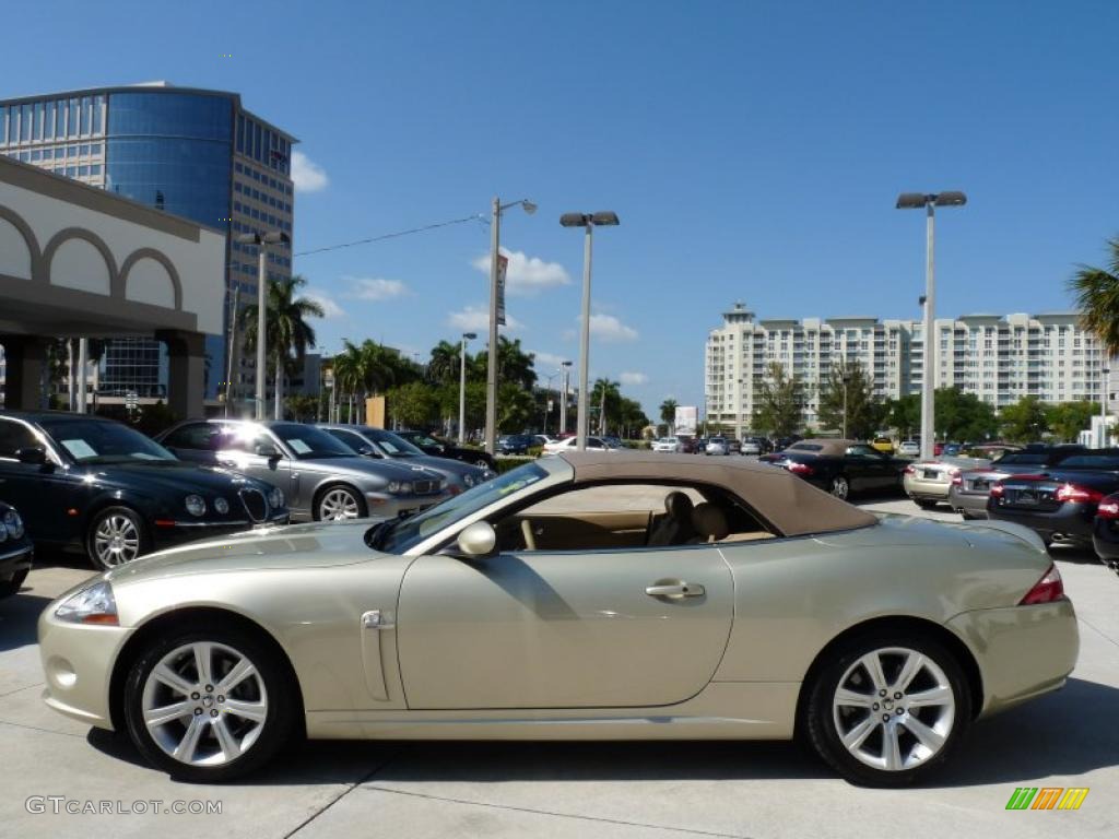 Winter Gold Metallic 2008 Jaguar XK XK8 Convertible Exterior Photo #46969302