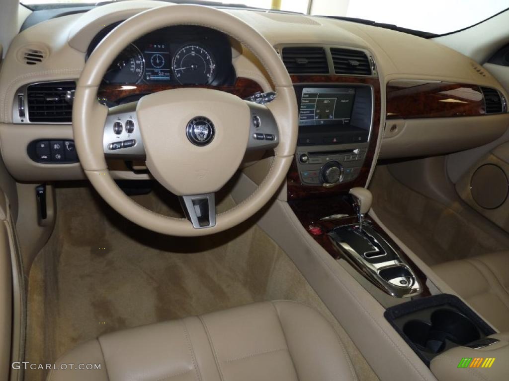 Caramel Interior 2008 Jaguar XK XK8 Convertible Photo #46969569