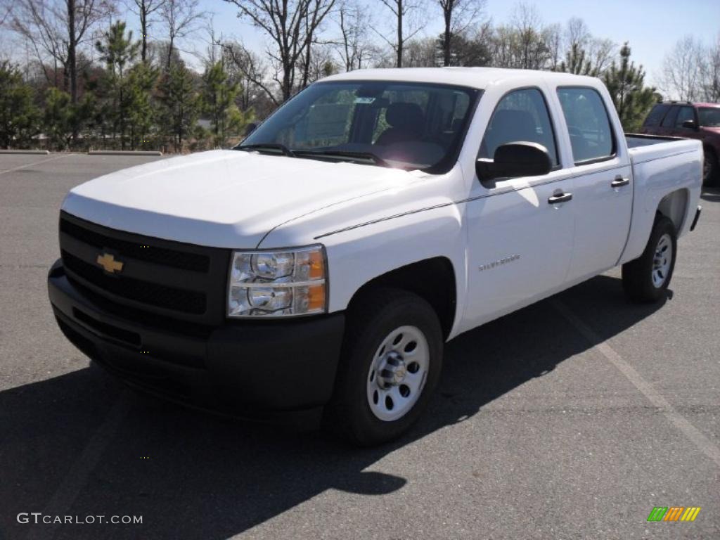 2011 Silverado 1500 Crew Cab - Summit White / Dark Titanium photo #1