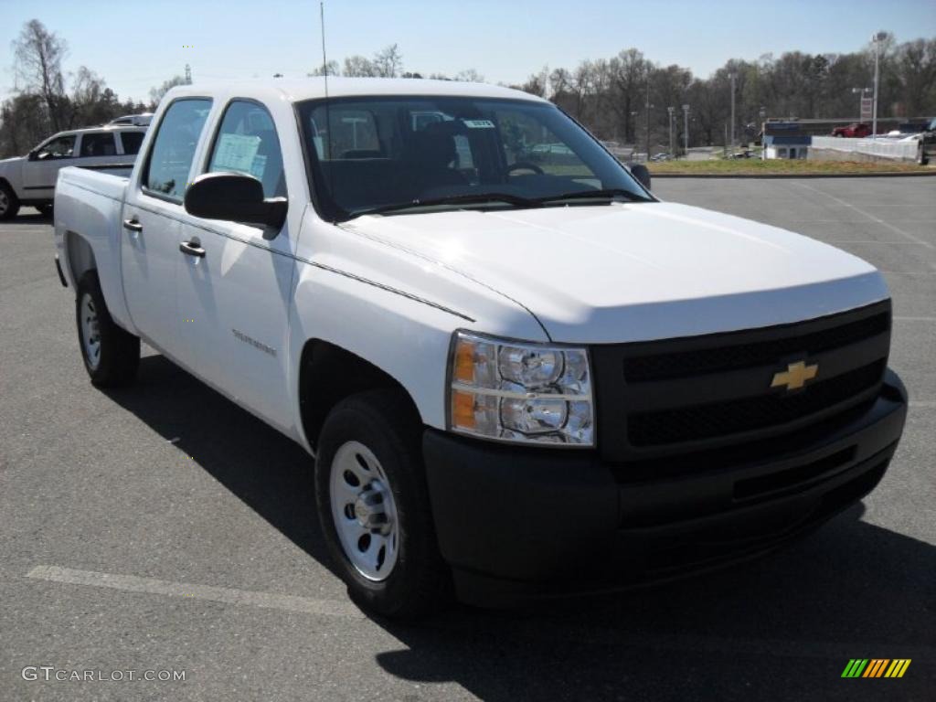 2011 Silverado 1500 Crew Cab - Summit White / Dark Titanium photo #6